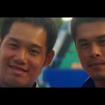 男子ダブルスメダルセレモニー　2010アジア競技大会