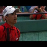 浅川・小峯　vs.　鹿島・中本　第一ゲーム